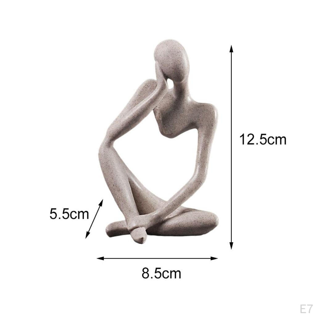 Abstract Desktop Sculpture Thinker Style Collectible Figurines Bookshelf Decor Birthday Gift