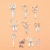 10pcs/set Scissors Charms Jewellery Making Supplies Cute Items