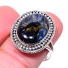Natural Pietersite Gemstone Handmade 925 Solid Sterling Silver Ring Size 9 S7i85