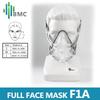 BMC F1A Full Face Mask CPAP Auto CPAP BiPAP Mask Wish Headgear for Sleep Apnea Snoring People