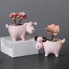 Yousheng Cartoon Sheep Candle Holder Votive Tealight Candle Stand Living Room Bathroom Candlestick Decoration Table Centerpiece Ornament