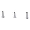 100Pcs M2 M2.5 M3 Aluminum Flat Truss Head Silver Tone Semi-hollow Bolts Half Semi-Tubular Rivets