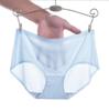 Women Transparent Triangle Briefs Underpants Lingerie Breathable Ice Silk Mesh Briefs Panties Comfortable Solid Color Ultra-thin Breathable Briefs