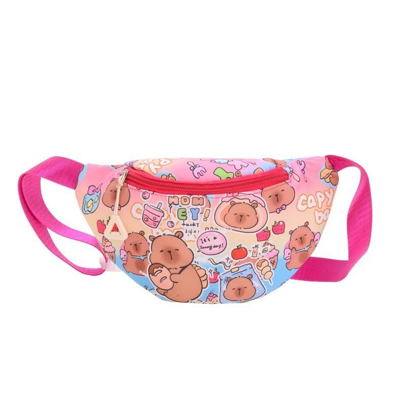 Childrens Fashionable Trendy Chest Bag Featuring Colorful Anime Prints Kids For