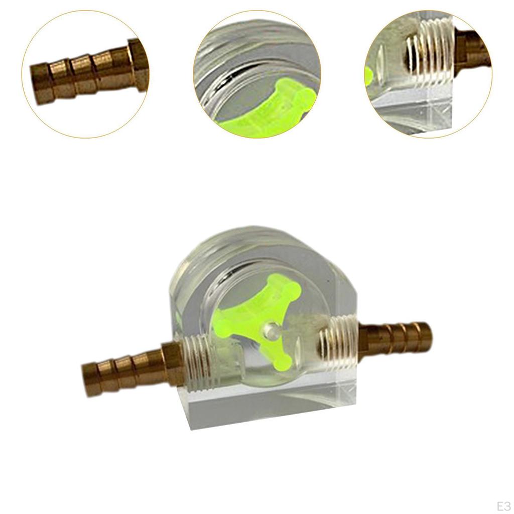 8mm Water Flow Indicator Meter Acrylic Office Measuring Tool Liquid Cool Cooling System