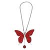 Partuto 1pcs Artificial Crystal Butterfly Car Car Mirror Pendant Accessories Car Hanging Ornament Red