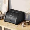 Bread Box Bin with Roll Lid Holder Snack Cosmetics Dustproof Iron Kitchen for
