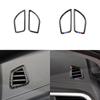 For BMW 1 / 2 Series F20 F21 2012-2016 Carbon Fiber Car Air Outlet Decorative Frame Trim Sticker Refitting Interior Accessories