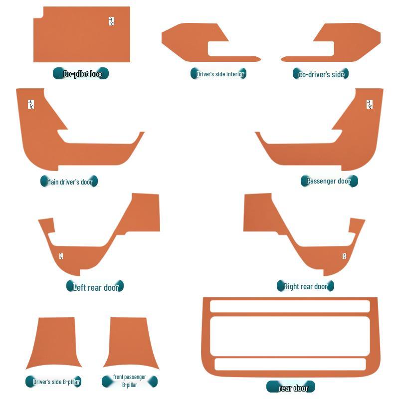 BYD Yangwang U8 Car B-Pillar Anti-Kick Pad & Protection Sticker for 24 Models