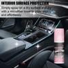 Car Interior Protectant Spray Stain Remover with Sponge Safe Ingredient Easy Application Polishing Cleaner Spray Wax Set