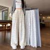 Floral Sweatpants for Women In Autumn and Summer Loose New Casual Long Pants Design Small Straight Wide-leg Pants