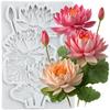 Lotus Silicone Mold Lotus Flower Fondant Molds Cake Decorating Tools Cupcake Topper Candy Resin Clay Chocolate Gumpaste Mold