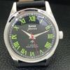VINTAGE HMT JAWAN HAND-WINDING INDIAN MENS BLACK COLOR DIAL WATCH A700299-5 R202-a700299