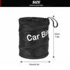 Collapsible Black Car Trash Can Pack Trash Bag Rubbish Waste Bin for Little Leak Proof Car Cooler Bag Garbage Bag