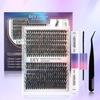 DIY Segmented False Eyelash Set: 12 Rows, 30D & 40D Combo, Hot Melt, Large Capacity