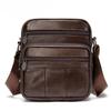Men's Leather Crossbody Bag Men's Vertical First Layer Cowhide Casual Shoulder Crossbody Bag Premium Men's Bag