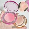 Kekemood Peach Gradient Blush Expansion Color Blush Natural Highlight Eye Ehadow Blush Purple Matte Rouge