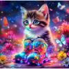 Full Diamond Embroidery Cat Animal New 2024 Painting Butterfly Cross Stitch Kits Cartoon Mosaic Flower Handmade Gift