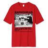 Radiohead T Shirt Men Vintage Classic Street Tees North America Tour Rock Boy Camisetas Hombre Oversized Tops