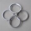 4pcs Aluminum Alloy Wheel Hub Centric Rings Replacement 57.1 To 66.5mm, Silver