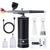 Airbrush Compressor Handpiece Rechargeable Airbrush USB Airbrush with Nozzle for Painting and DIY Type-C 0.3mm