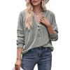 2024 New Autumn Winter Hooded Sweatshirts Women Fashion Buttons V-neck Long Sleeve Pullovers Ladies Casual Loose Hoodies