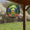 Dragonfly Wind Spinner Bird Kinetic Spinner Hanging Animated Wind Spinner with 3D Animation Effect for Outdoor Yard Garden Decoration