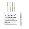 10Pcs Dental Diamond Burs Drill FG 1.6M for Teeth Porcelain Ceramics Composite Polishing High Speed Handpiece TR-13EF