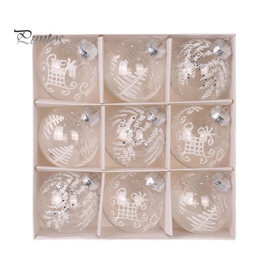 9 Pcs Christmas Ball Ornaments Shatterproof Christmas Decorative Balls Reusable Festival Hanging Ornaments for Christmas Tree Home Parties