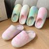 Fashion Shoes for Women Cute Home Platform Slippers Men Couples Winter Plush Slides Indoor Lovely Cotton Shoes Flat Fluffy Slippers