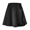 IHUASU Women's Satin Halter High Waist Tie A-Line Skirt Solid Acetate Wrap Skirt