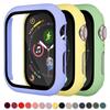 Watch Cover Case for Apple Watch 44mm 40mm 42mm 38mm PC Bumper with Glass Protector Film for Iwatch Series 3 4 5 6 SE Accessories