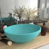 VidaXL Luxury Oval Washbasin Countertop Washbasin Toilet Hand Basin Bathroom Kitchen Home Interior Light Green Matte 146925