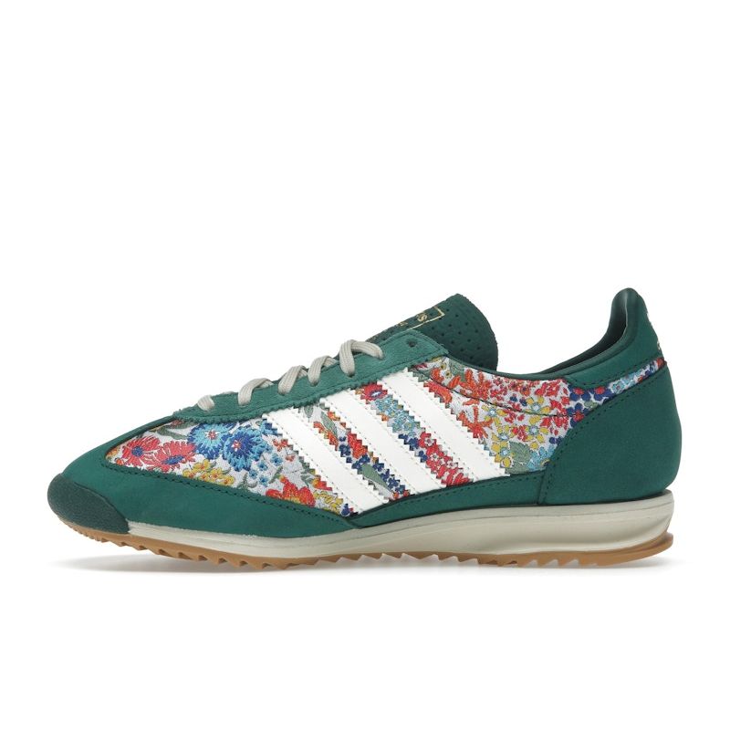 Liberty London X Adidas  SL72 OG Floral Embroidery Women Sneakers Green Collegiate-Green Cream-White JH7226