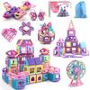 AMYCOOL Magnetic Blocks 179pcs Magnetic Toy Magnetic Toy Educational Toy Macaron Color Building Blocks 3D Puzzle Children Educational Toy Boys Girls