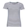Womens/Ladies Miles Striped Short Sleeve T-Shirt
