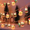 Christmas Lights String Santa Claus Snowman Battery-operated Garland LED Christmas Decorative Light Party New Year's Decor