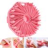 Silicone Bath Brush Sensitive Skin Exfoliating Body Scrubber with Massage Columns Anti-Slip Handle Body Brush