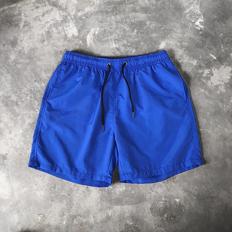 Summer Men's Casual Shorts Candy Colored Five Quarter Pants Men's Sports Loose Quick Drying Thin Beach Pants Shorts Men’s