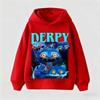 Children's Korean Wave Fashion Casual Tops KPop Demon Hunter Rumi Derpy Cartoon Girls Boy Hooded Sweatshirt War Kids Outfits Gif
