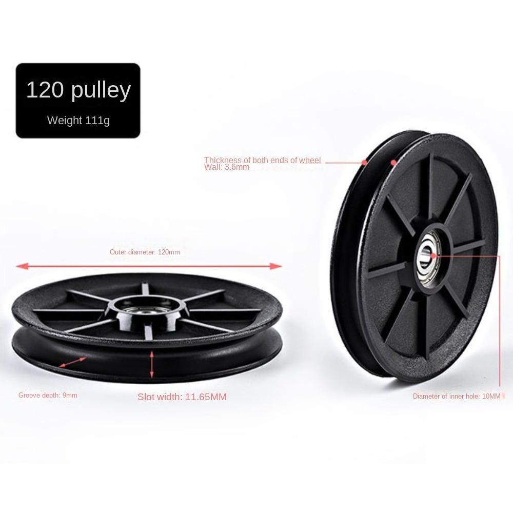 Fitness Equipment Parts Nylon Pulley Cable Machine Part Nylon Bearing Durable Pulley Wheel