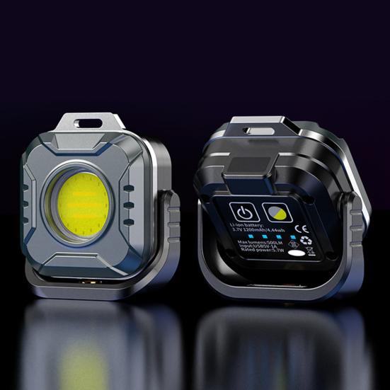 Mini Work Light Magnetic 6 Modes 4 Color Temperature Adjustable USB Rechargeable Outdoor Camping Hiking Hanging Lamp Emergency Repair Light