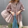 2024 Japanese Loose Fit Belly-Covering Solid Color Shirt - 7 Colors Available