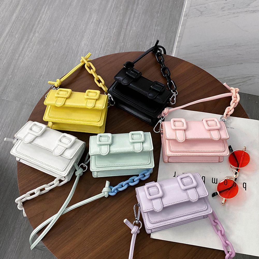 Mini Small Messenger Bags for Women Girl Chain Purse PU Leather Handbag Ladies Girl Crossbody Bags