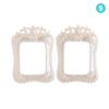 2Pcs 1/12 Mini Resin Photo Frame Dollhouse Miniature Accessories Simulation Furniture Model Toy for Children Doll House Decor
