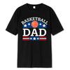 Basketball Dad Medal Printed Men Tshirts Sweat Cotton Casual Short Sleeve Breathable Loose Oversized T-Shirt