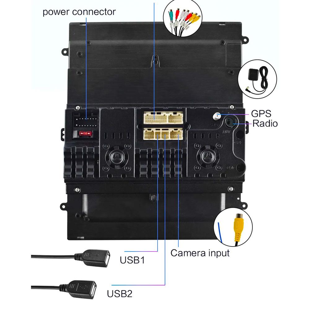 Multimedia Player Head Unit For Ford KUGA C-max Escape 2013 2014 2015 Car Radio Android Auto Carplay GPS Navigation 2din DVD