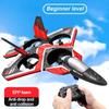 New RC Quadcopter Foam Aircraft with LED Light 2.4G Radio Control Glider Remote Control Fighter Boy Toy Children Gift Fall Resistant with Light