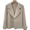 2024 Korean Style Double-Faced Cashmere Short Coat for Women