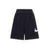 Sportswear Swoosh Vintage Logo Knit High-Waisted Straight-Leg Shorts Women Shorts Black DM6750-010